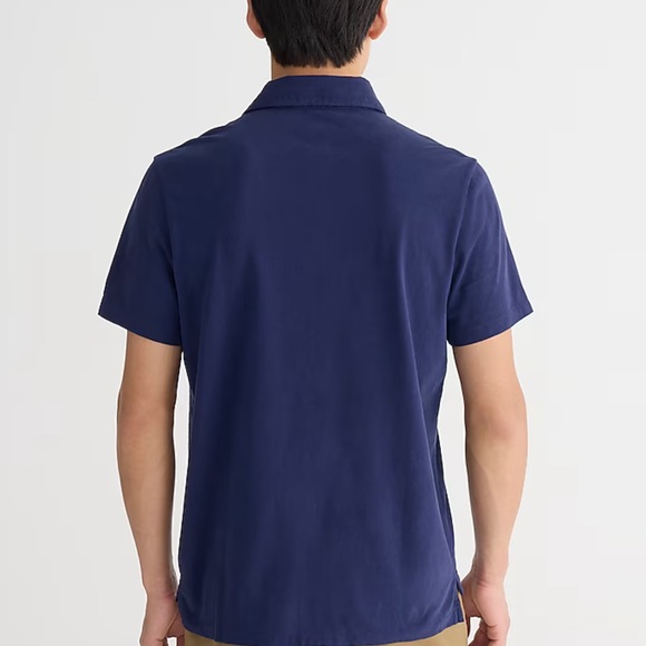 J. Crew Sueded cotton polo shirt • size small • BW383 • NWT • ultramarine - Picture 3 of 9